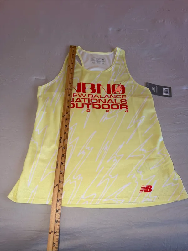 New Balance‎ Women’s Yellow Nationals Outdoor Tank Top - Image 5