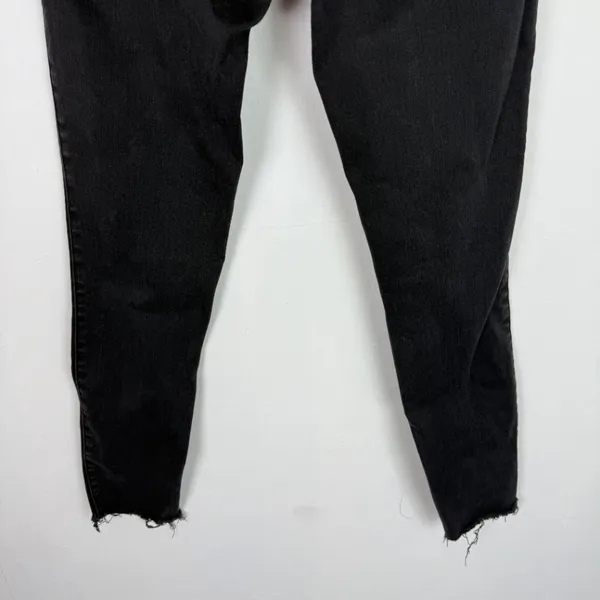 Abercrombie & Fitch High Rise Super Skinny Ankle Jeans Button Fly Black Size 28 - Image 8