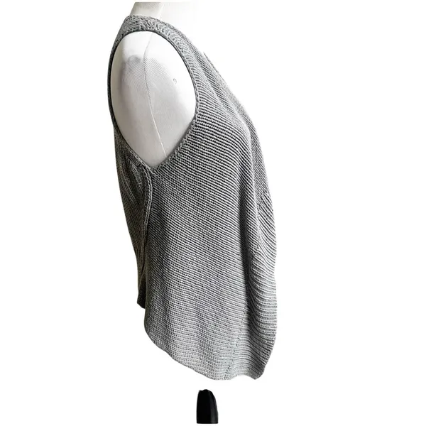 Theory Women’s Draped Knit Vest Size Large Gray Minimalist Quiet Luxury - Image 4