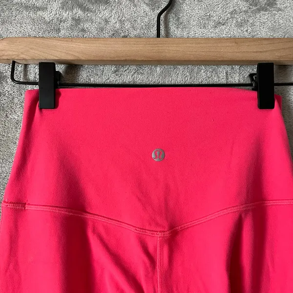 Lululemon Align High-Rise Lined Crop 23" Pink Double Lined‎ Size 4 - Image 4