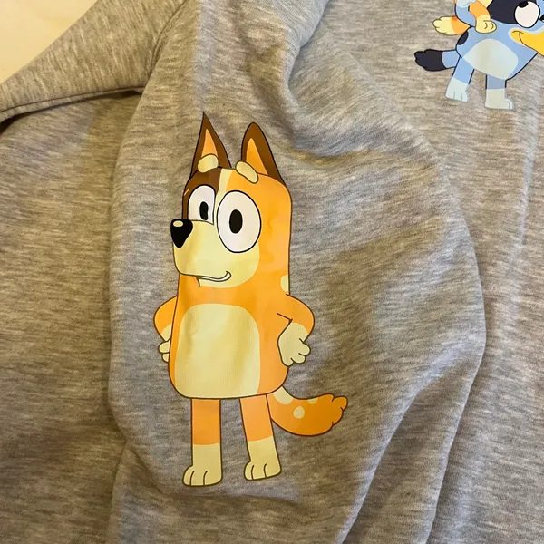Target Women's Bluey Graphic Crewneck Sweatshirt Grey XXL 2XL Character NWOT - Image 3