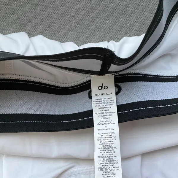 Alo Yoga Match Point Tennis Skirt White XS - Image 4