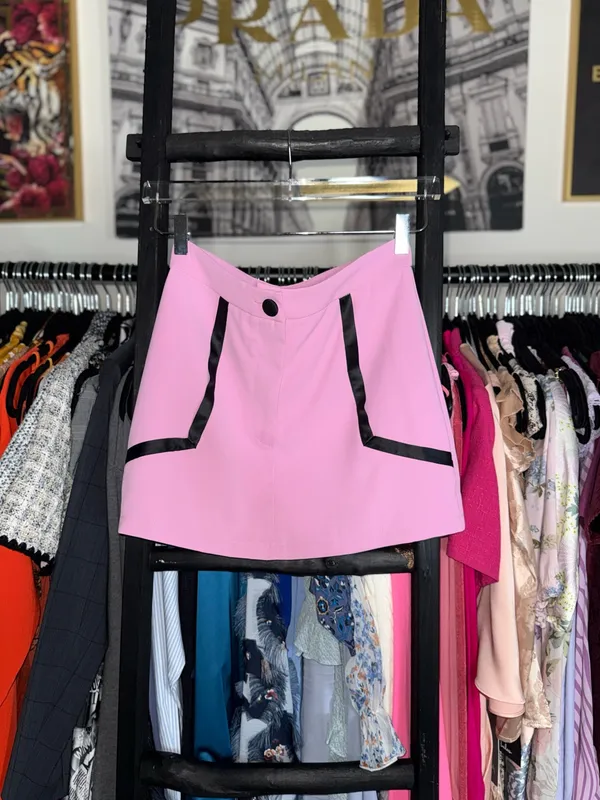 AE AmyEnjoyLife Pink Contrast Trim Mini Skort Women’s Small New NWT - Image 2