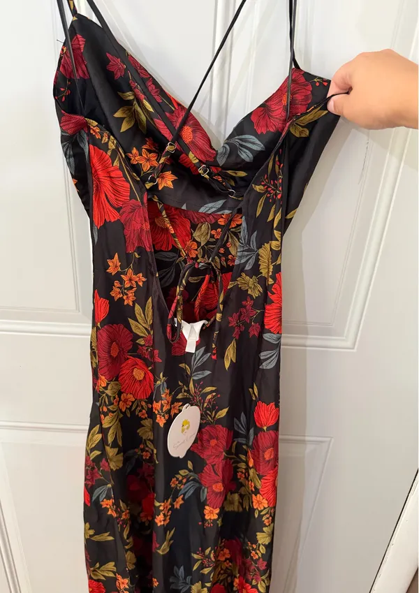 Floral Dress Black - Image 2