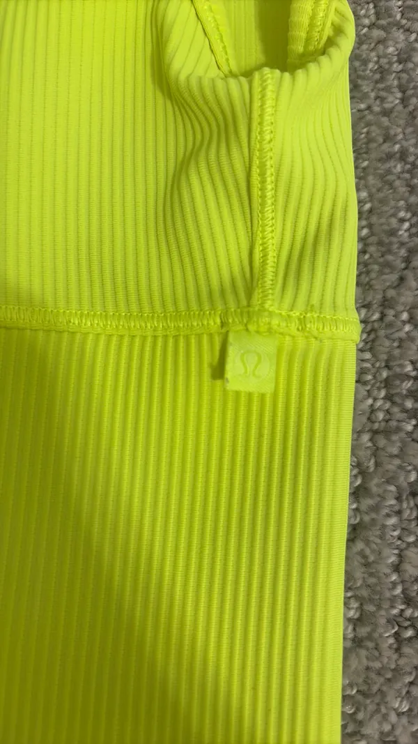 Lululemon Tank Neon Yellow Top - Image 3