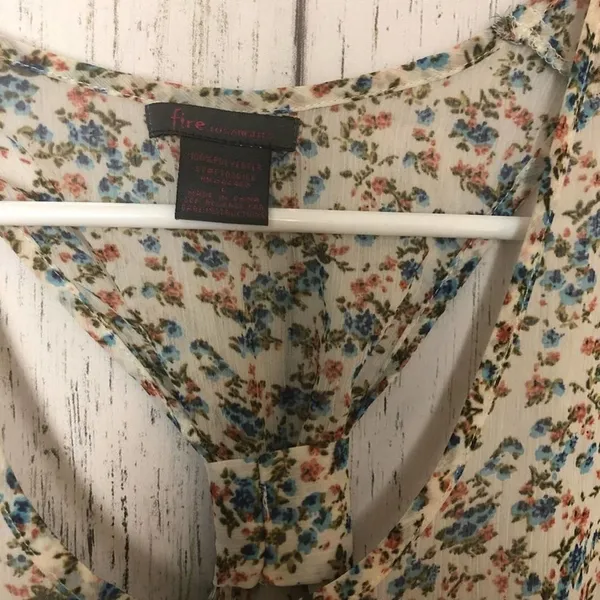 Fire Los Angles Womens Boho Style Top Sz L - Image 4