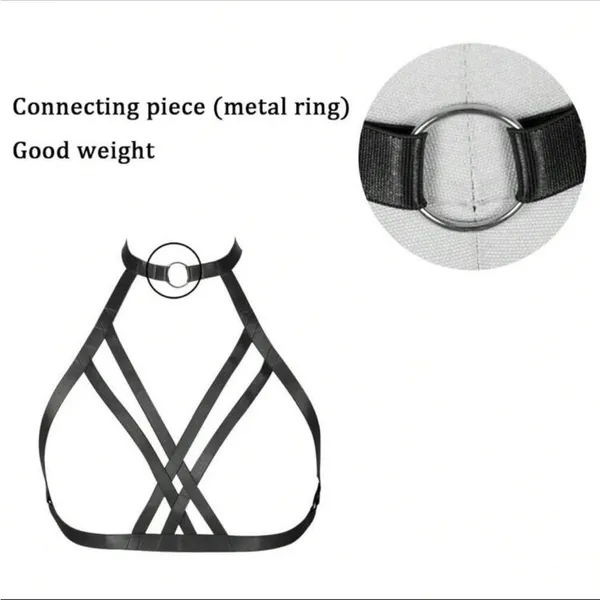 Black Soft Harness Bra New - Image 6