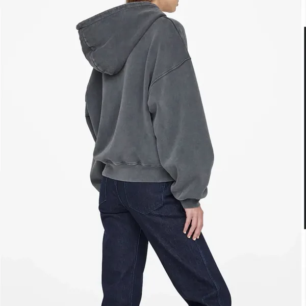ANINE BING Women's Bleached Alec
Hoodie Size Medium - Image 4