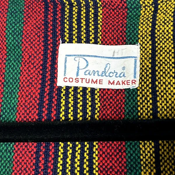 VTG 70s Pandora Costume Maker Striped Knit Long Sleeve Top Disco Retro Medium - Image 3