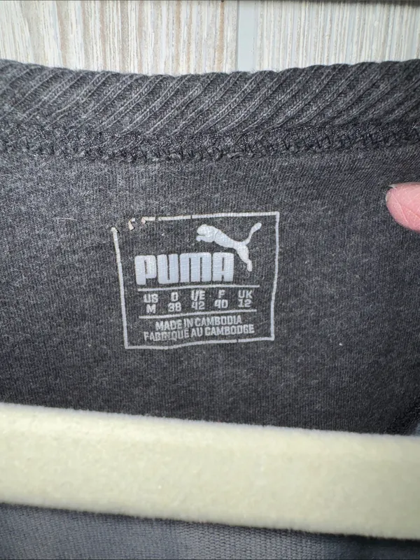Puma Charcoal Gray Logo Pullover - Image 3