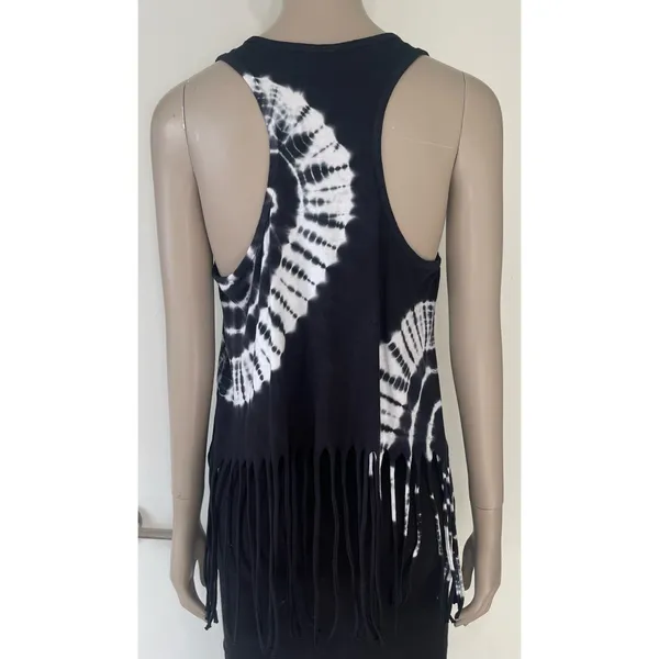 Southern Shirt Southern Spirit Tie Dye Fringe Tank Top - Image 5