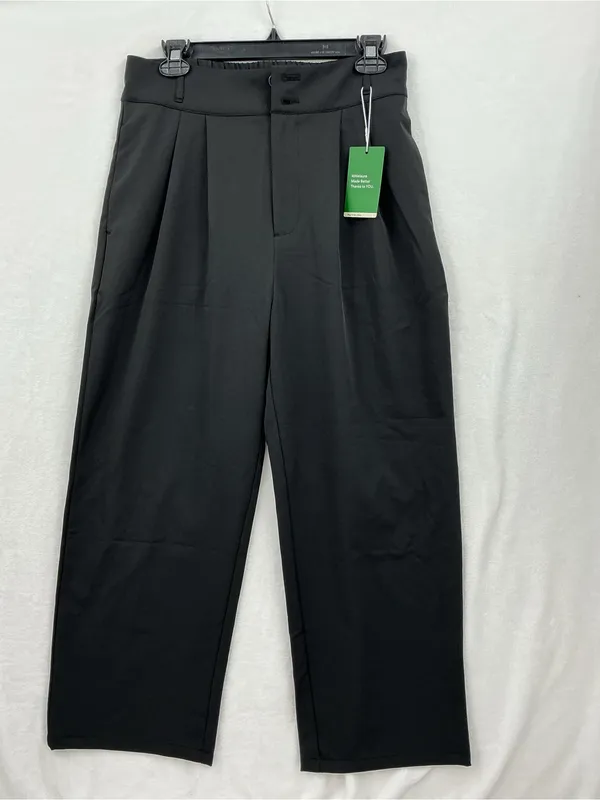 NWT HALARA Black High-Rise Wide-Leg Trousers 1183 - Image 2