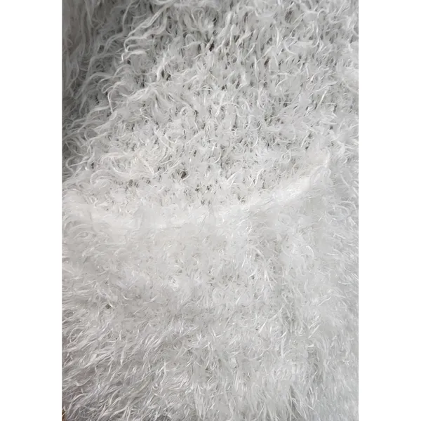 Abercrombie‎ Kids Fuzzy Hooded Cardigan Jacket White Size M - Image 2