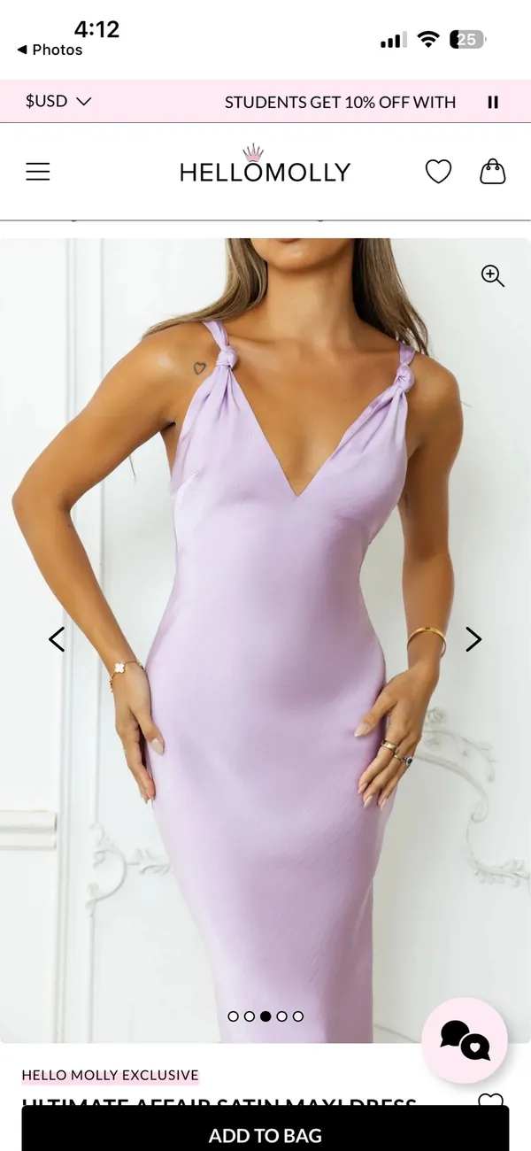 Hello Molly Dress Lilac - Image 2