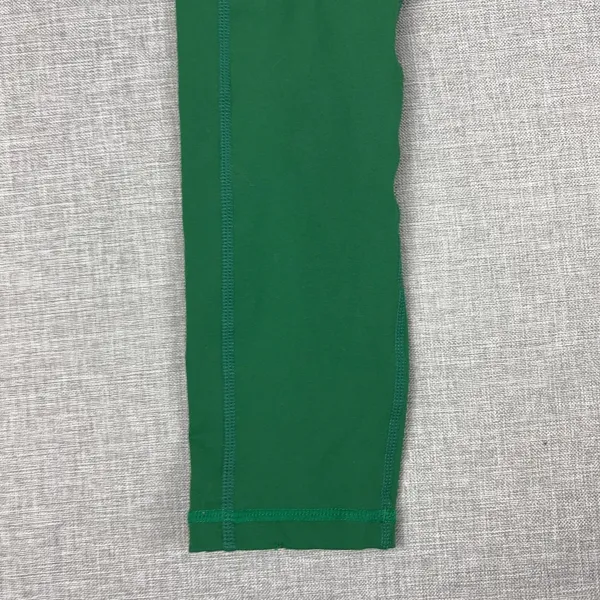 Buff Bunny Leggings Womens M Green Ankle Nylon Spandex High Rise Pockets Stretch - Image 2