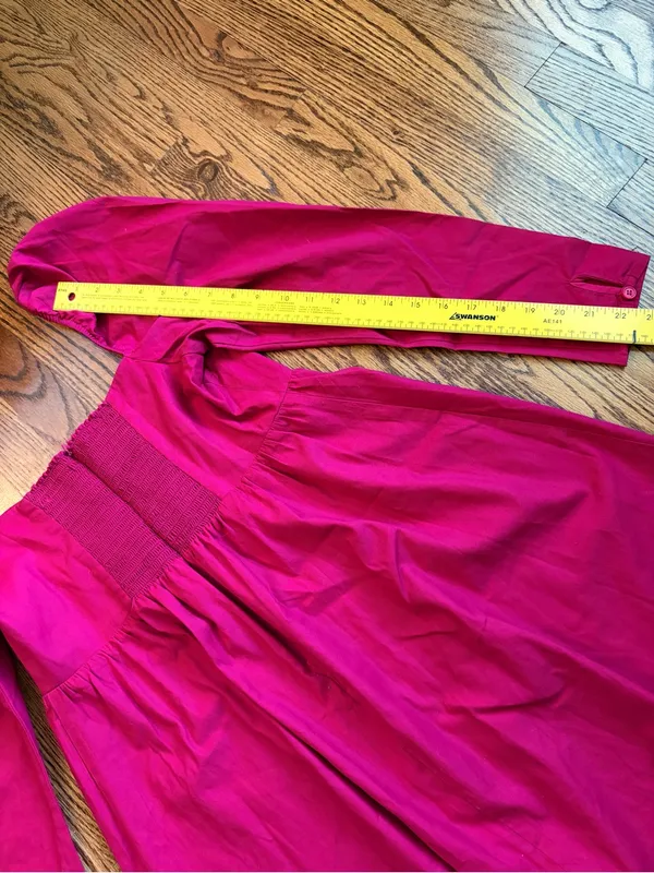 Reformation Farley Dress Corvette Hot Pink Mini Babydoll Size 10 - Image 11