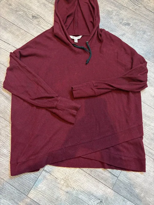 American Eagle Outfitters Womens XL Maroon Pullover Hoodie - Image 2