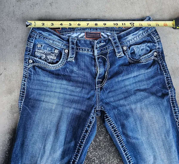Rock Revival Bliss Dark Indigo Bootcut Jeans are a size 27. - Image 9