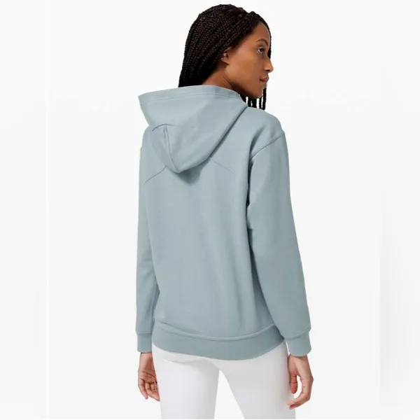 Lululemon All Yours Hoodie *Terry Blue Cast W3DAMS Cotton Terry size 6 - Image 2