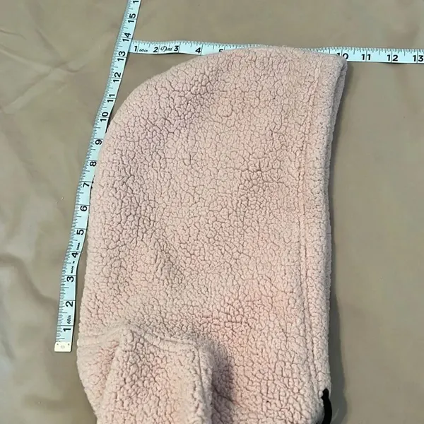 Fila szXL (seems smaller) pink pull over sherpa style hoodie GUC - Image 10