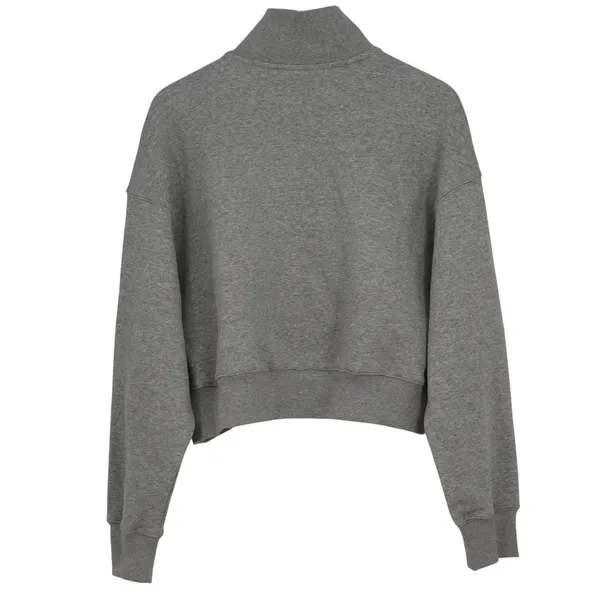 Nike USA Hockey Phoenix Crop Quarter Zip Sweatshirt Grey L - Image 6