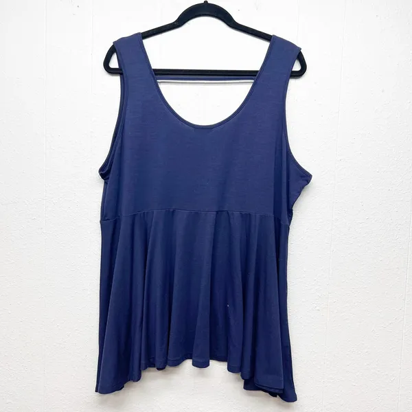 Venus Sleeveless Scoop Neck Babydoll Tank Top Women 2X Casual Minimalist Stretch - Image 5