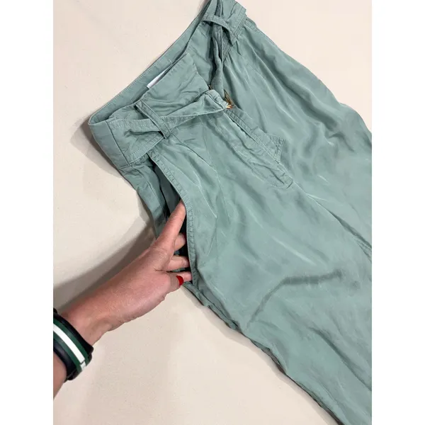 Matthew Bruch Belted Wide Leg Trouser Size 2 - Image 5