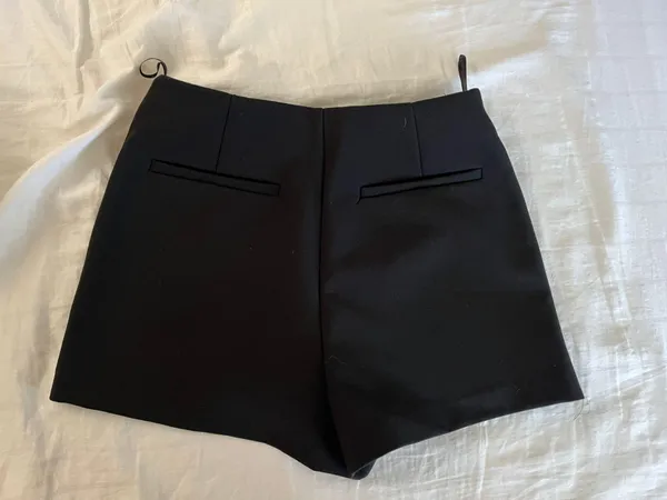 ZARA A-symmetrical Black Mini Skort - Image 3