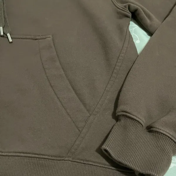 DSG Classic Fleece Hoodie Sweatshirt Brown Sz M - Image 4