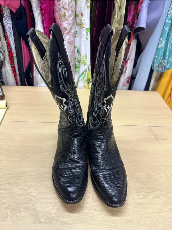 Circle G By Corral Boots Western Black Boots Size 10 EUC - Image 4