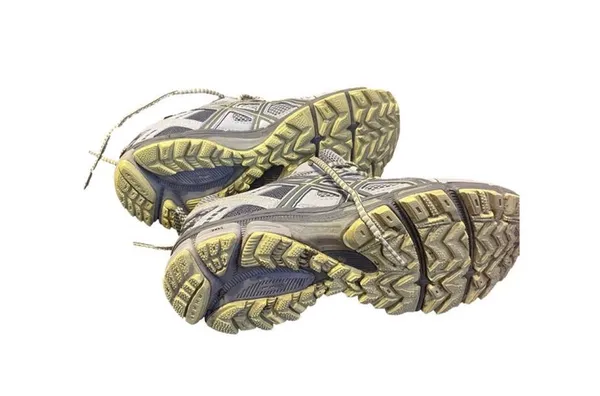Women's Asics Trail Running Shoes Gray Size 8 - Image 2