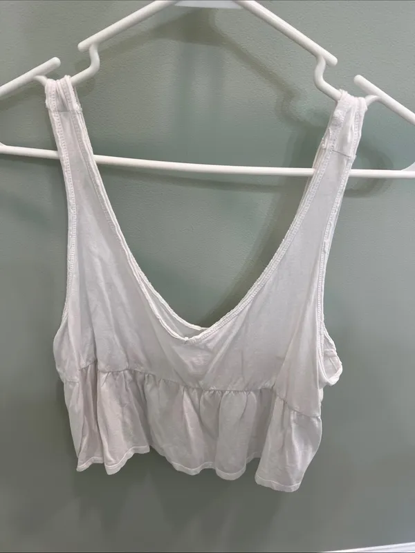 Abound White Peplum Camisole Tank - Image 2