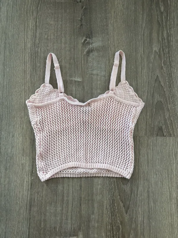 Beverly and Beck Kendra Rose Baby Pink Tank Top (S) - Image 4