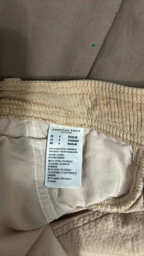 American Eagle corduroy pants, baggy, wide leg - Image 6