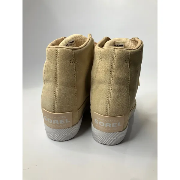 Sorel out n about Wedge Sneakers Womens 9.5 Tan Sand Excellent Suede trendy - Image 8