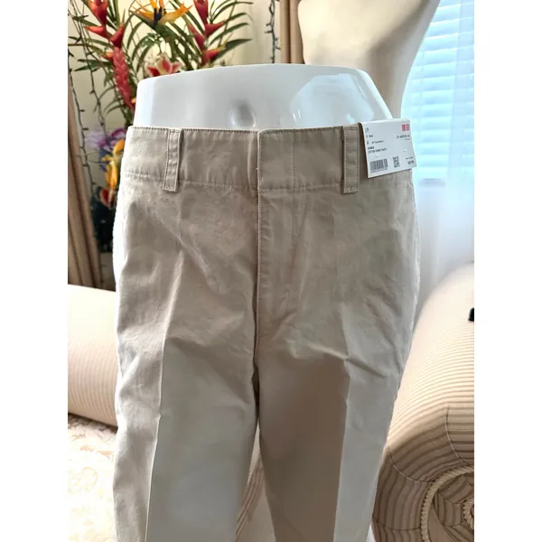 Uniqlo Cotton Chino Pants in Beige - Image 4
