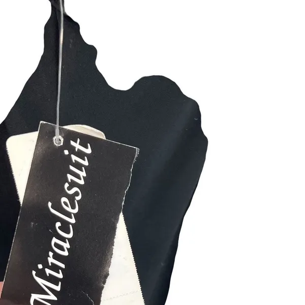 Miraclesuit Luxe Tankini Underwire Top Swim Gold Black Size US‎ 16 - Image 12