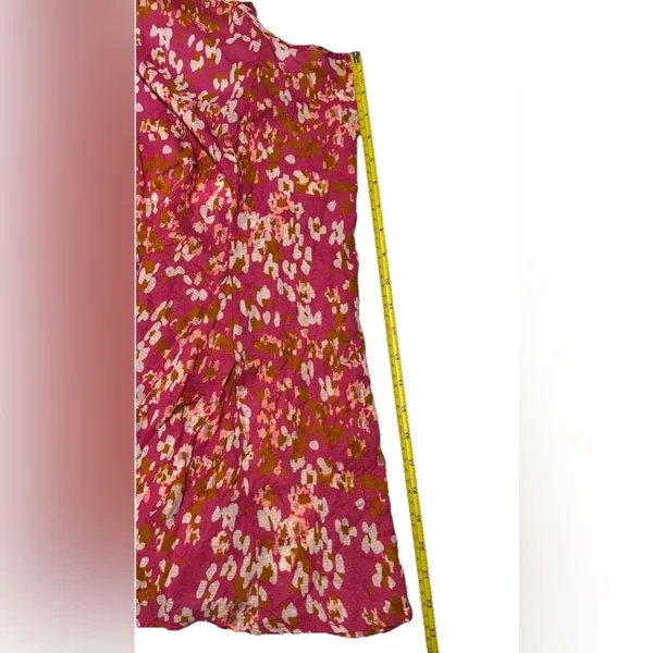 Anthropologie NWT Sz S Pink Floral Tunic Summer Dress Sleeveless Straps - Image 10