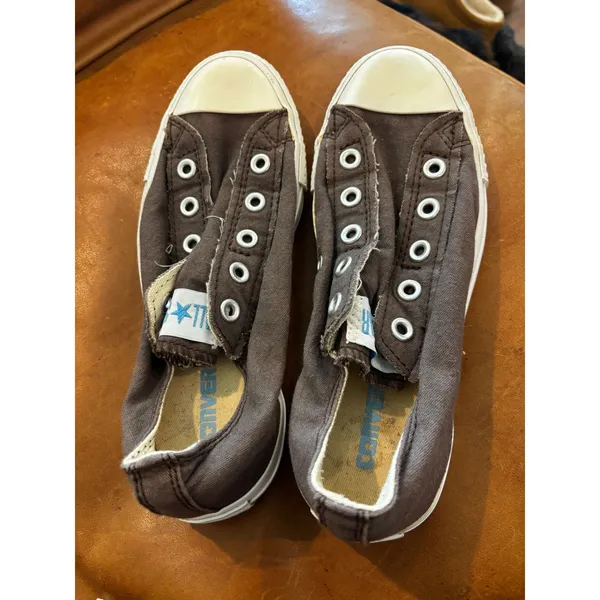 Converse All Star Slip On 6 Brown Chuck Taylor Canvas Low Top Sneakers - Image 2