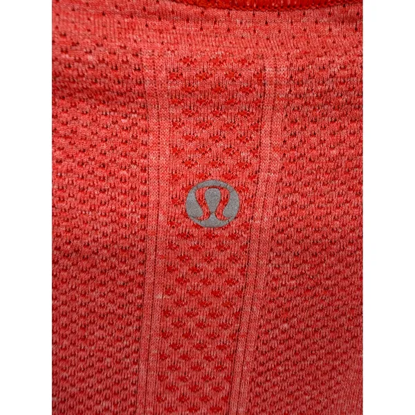 Lululemon Womens Swiftly Tech Long Sleeve‎ Red Gray Colorblock 4 - Image 4