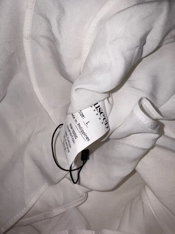 NEW HOUSE OF CB Sasha Halter white cotton Minidress Sz L - Image 7
