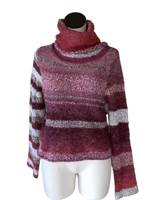 NWT Free People My Girl Turtleneck Sweater In Sunburst Combo Wool Blend - Image 11