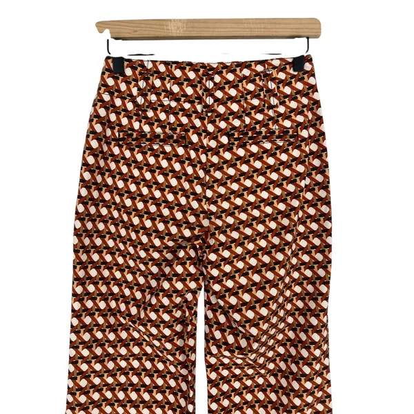 Maeve Naomi High‎ Waisted Flare Pants Geometric Print Magic Fabric Size 2 - Image 10