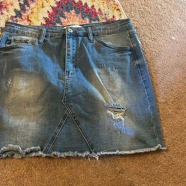 Kancan‎ jean skirt 29 Blue Size L - Image 3