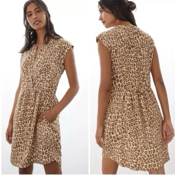 Anthropologie Pilcro Leopard Print Sleeveless Dress‎ Size Xsmall - Image 8