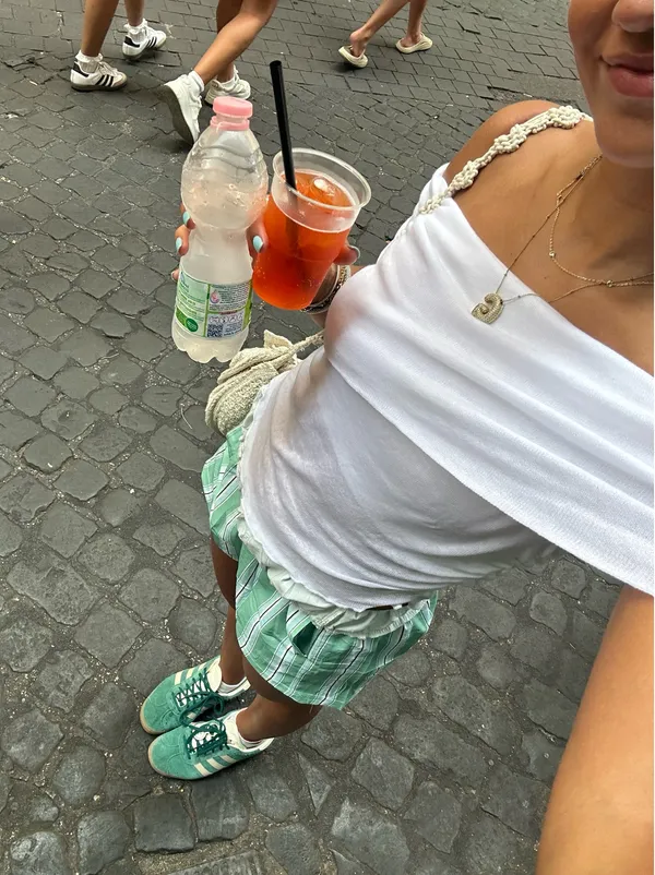 Green striped boxer shorts - Image 2