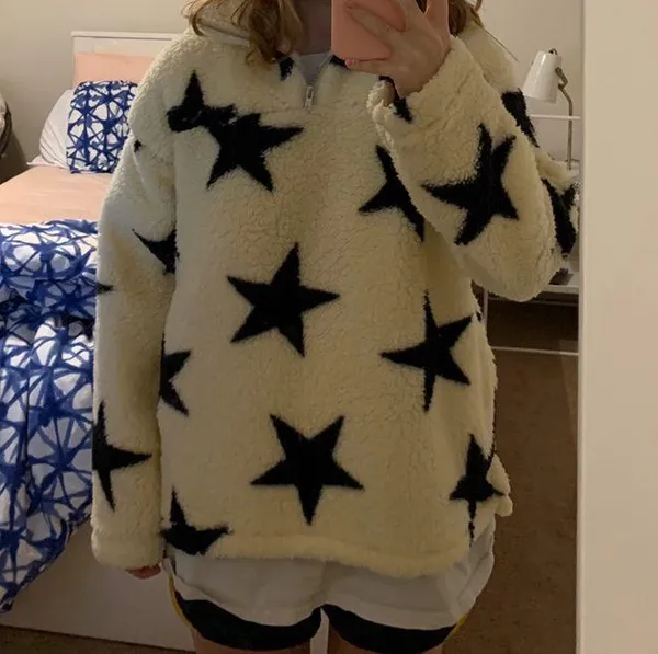 Peach Love Sherpa Pullover Quarter Zip - Image 2