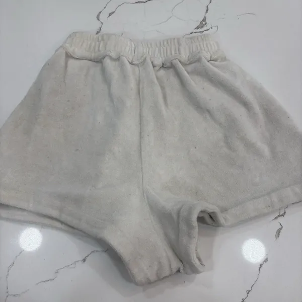 Frankies Bikinis Shorts Womens Size Small White Terry Cloth Swim Beach - Image 6