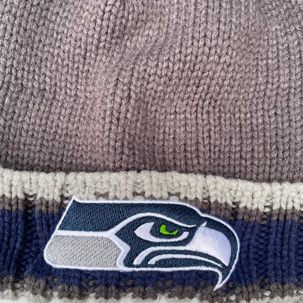 NFL Seattle Seahawks Grey Knit Beanie - Image 3