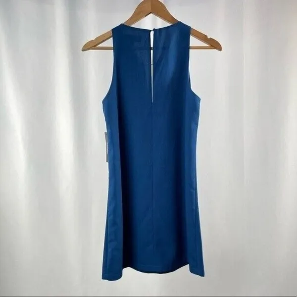 NWT Lulus Barbell Plunge Shift Dress in Teal Blue Size Extra Small‎ - Image 7